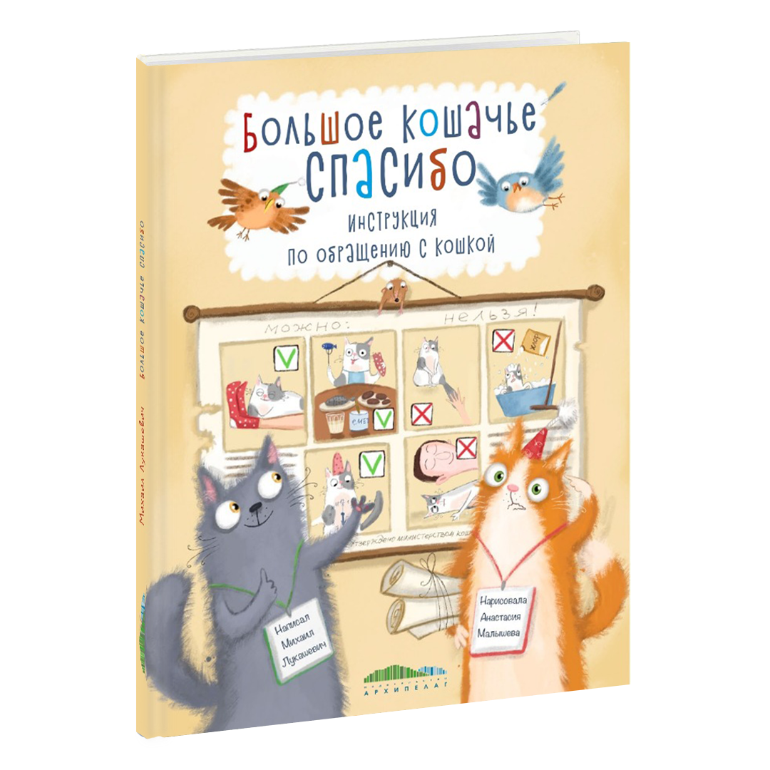 Обложка книги «Большое кошачье спасибо» Михаила Лукашевича